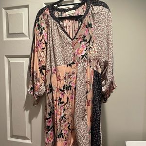 Umgee mixed print dress